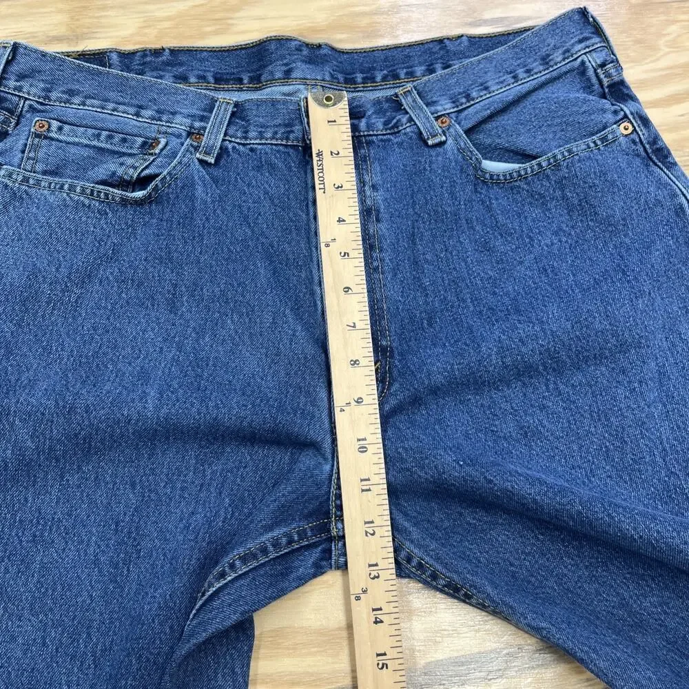 Levis 550 Relaxed Fit Jeans Mens 38x30 Blue Denim Cotton Classic Preppy